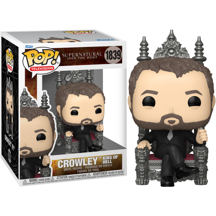 Pre-Order: Supernatural - Crowley King of Hell Pop! Premium Vinyl Figure