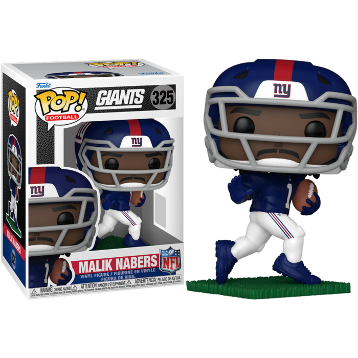 Pre-Order: NFL Football - Malik Nabers New York Giants Pop! Vinyl Figure