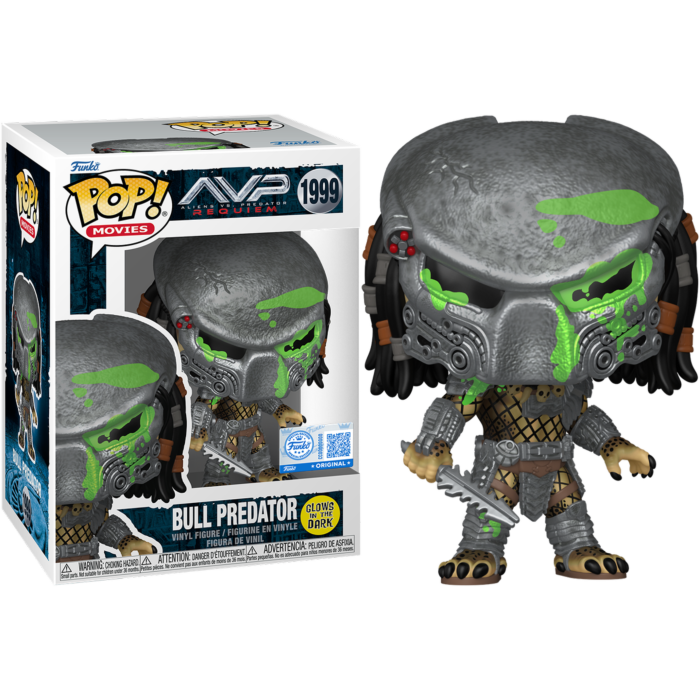 Pre-Order: Alien vs. Predator: Requiem - Bull Predator Glow-in-the-Dark Pop! Vinyl Figure