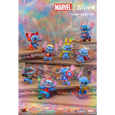 Marvel Comics - Stitch as Marvel Characters Cosbi Collection Blind Box Hot Toys Figure (Single Unit)