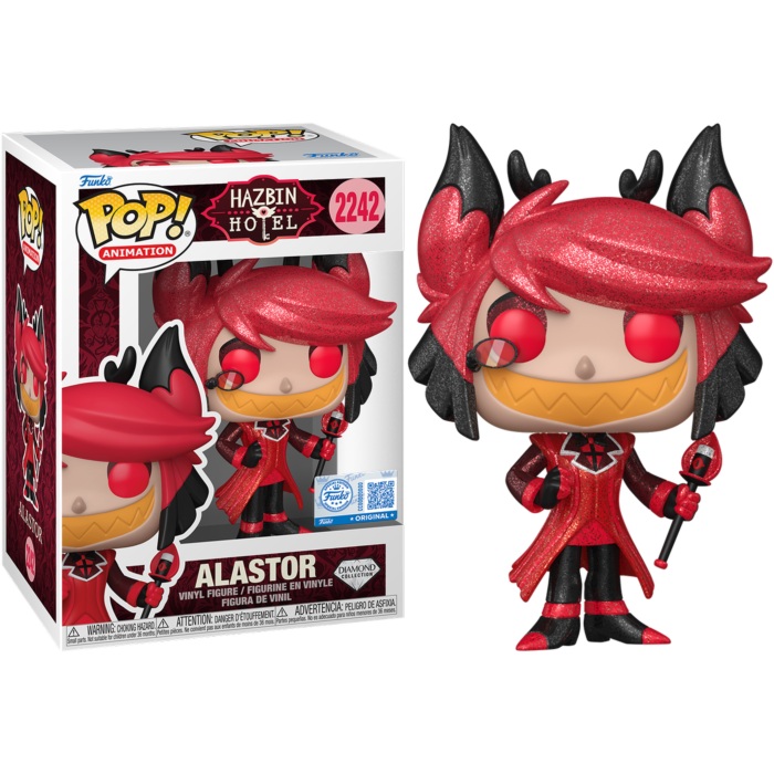 Pre-Order: Hazbin Hotel - Alastor Diamond Glitter Pop! Vinyl Figure