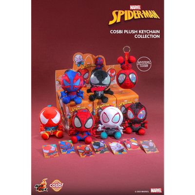 Spider-Man - Cosbi Collection Plush Keychain Blind Box Hot Toys Figure (1 Single Blind Box) view 2 - Mighty Toys Australia