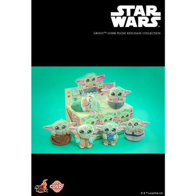 Star Wars - Grogu Cosbi Collection Plush Keychain Blind Box Hot Toys Figure (1 Single Blind Box) view 2 - Mighty Toys…