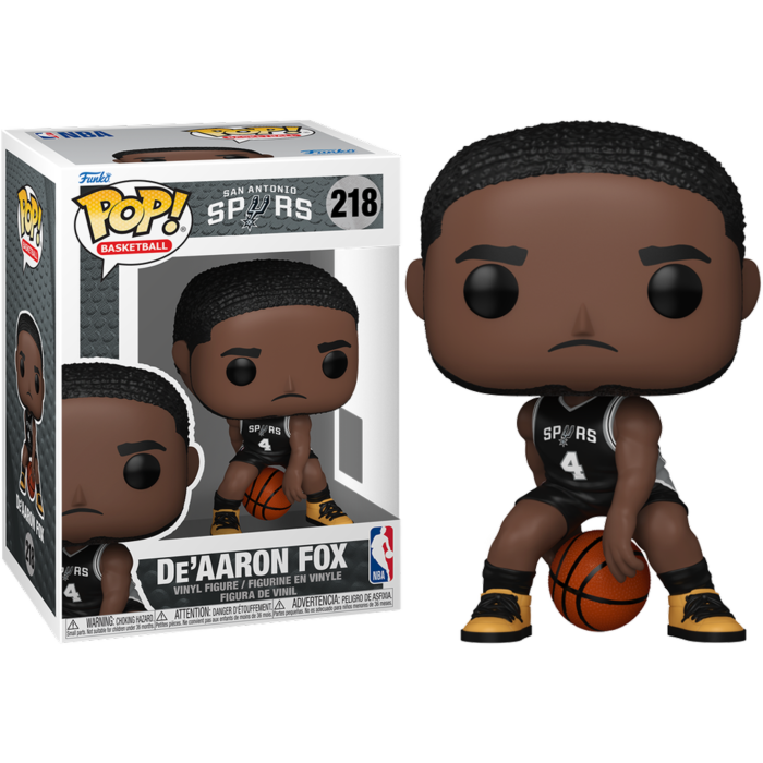 Pre-Order: NBA Basketball - De&#39;Aaron Fox San Antonio Spurs (2025 Icon Edition Uniform) Pop! Vinyl Figure