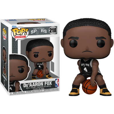 Pre-Order: NBA Basketball - De'Aaron Fox San Antonio Spurs (2025 Icon Edition Uniform) Pop! Vinyl Figure