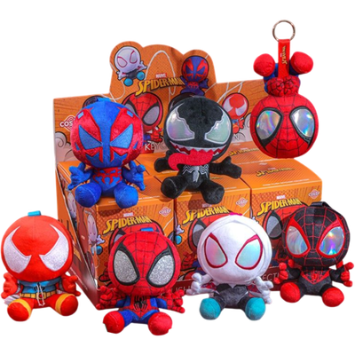Spider-Man - Cosbi Collection Plush Keychain Blind Box Hot Toys Figure (1 Single Blind Box)