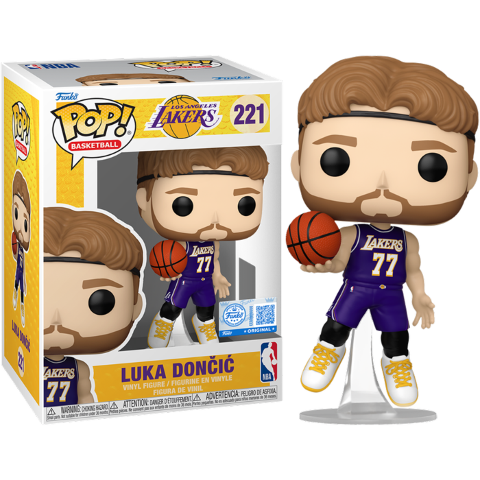 Pre-Order: NBA Basketball - Luka Doncic Los Angeles Lakers (2025 Statement Edition Uniform) Pop! Vinyl Figure