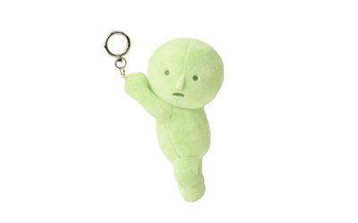 Smiski Plush Keychain- hanging On Figure