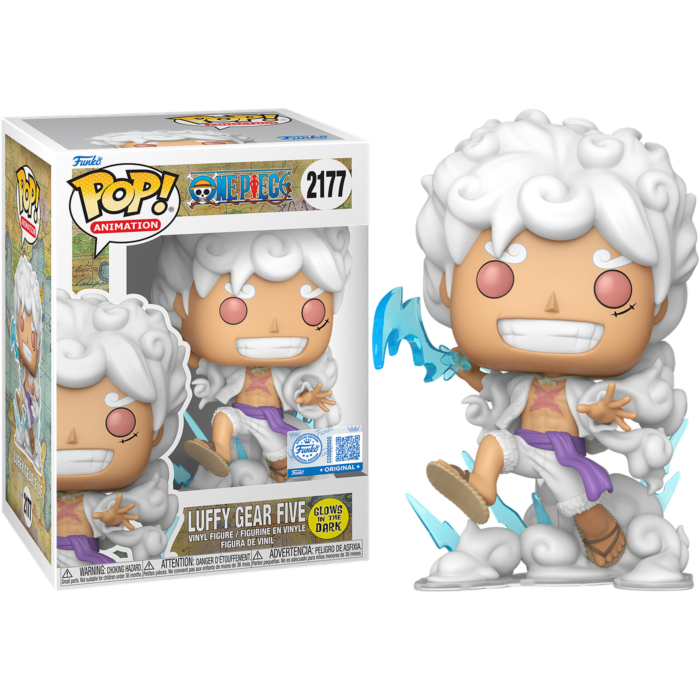 Pre-Order: One Piece - Luffy Gear Five Glow-in-the-Dark Pop! Vinyl Figure