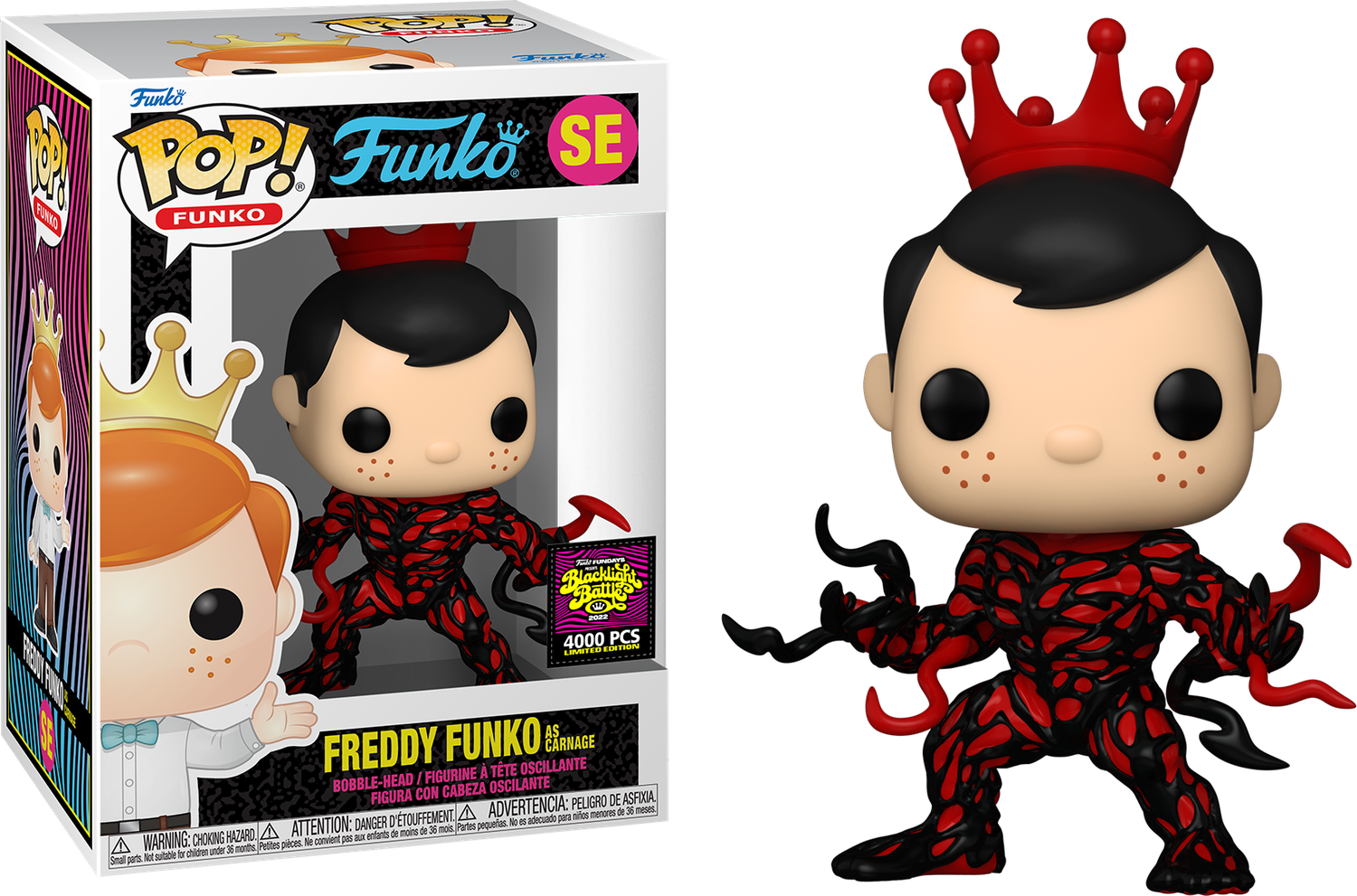 Funko Freddy- Freddy Funko as Carnage Pop! Vinyl Figure (NYCC 2024 Exclusive) (Box Minor Damaged)