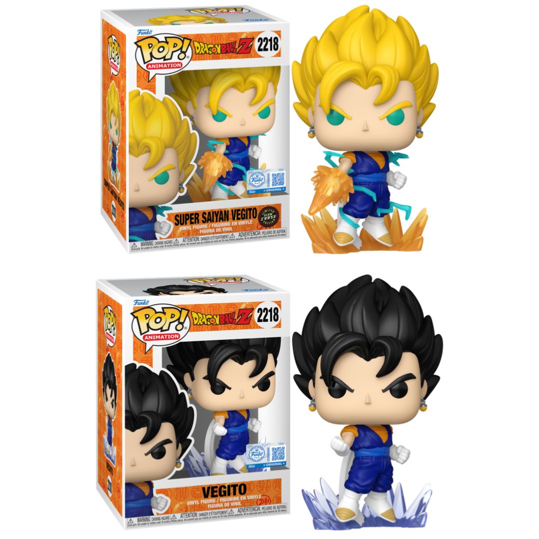Pre-Order: Dragon Ball Z - Vegito (Powering Up) Chase Pop! Vinyl Figure Bundle of 2