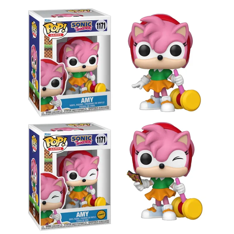 Pre-order: Sonic the Hedgehog - Amy with Piko Hammer Chase Pop! Vinyl Figure Bundle of 6 (set of 6 Pops)