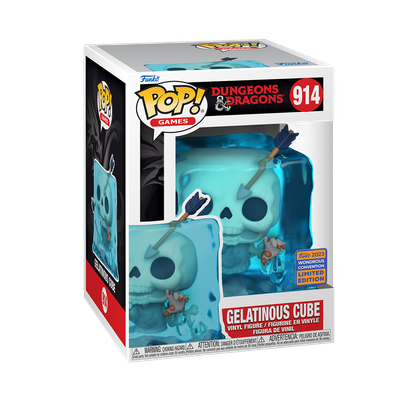 Dungeons &amp; Dragons- Blue Gelatinous Cube Pop! Vinyl Figure (Wondrous Comic Con Exclusive 2023)