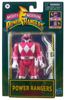 Mighty Morphin Power Rangers - Pink Ranger (Kimberly) Retro-Morphin Fliphead 6” Action Figure
