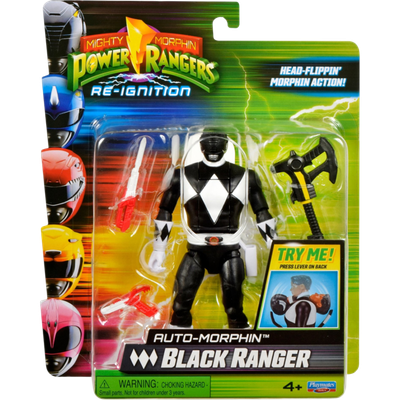 Mighty Morphin Power Rangers: Re-Ignition - Auto-Morphin Black Ranger 5" Action Figure