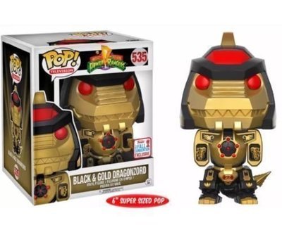 Mighty Morphin Power Rangers- Dragonzord (Black and Gold) 6" Pop! Vinyl Figure (2017 Exclusive)