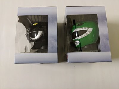 Mighty Morphin Power Rangers Legacy helmet set ( Green and Black Ranger) - alternate product image 2