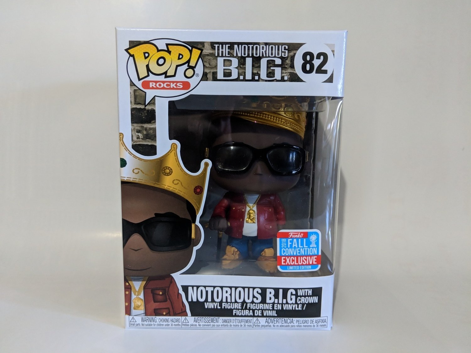 Pop Vinyl Notorius B.I.G with Crown NYCC 2018