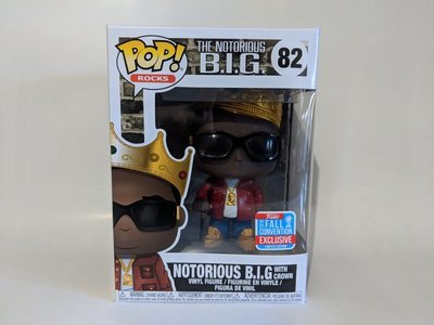 Pop Vinyl Notorius B.I.G with Crown NYCC 2018
