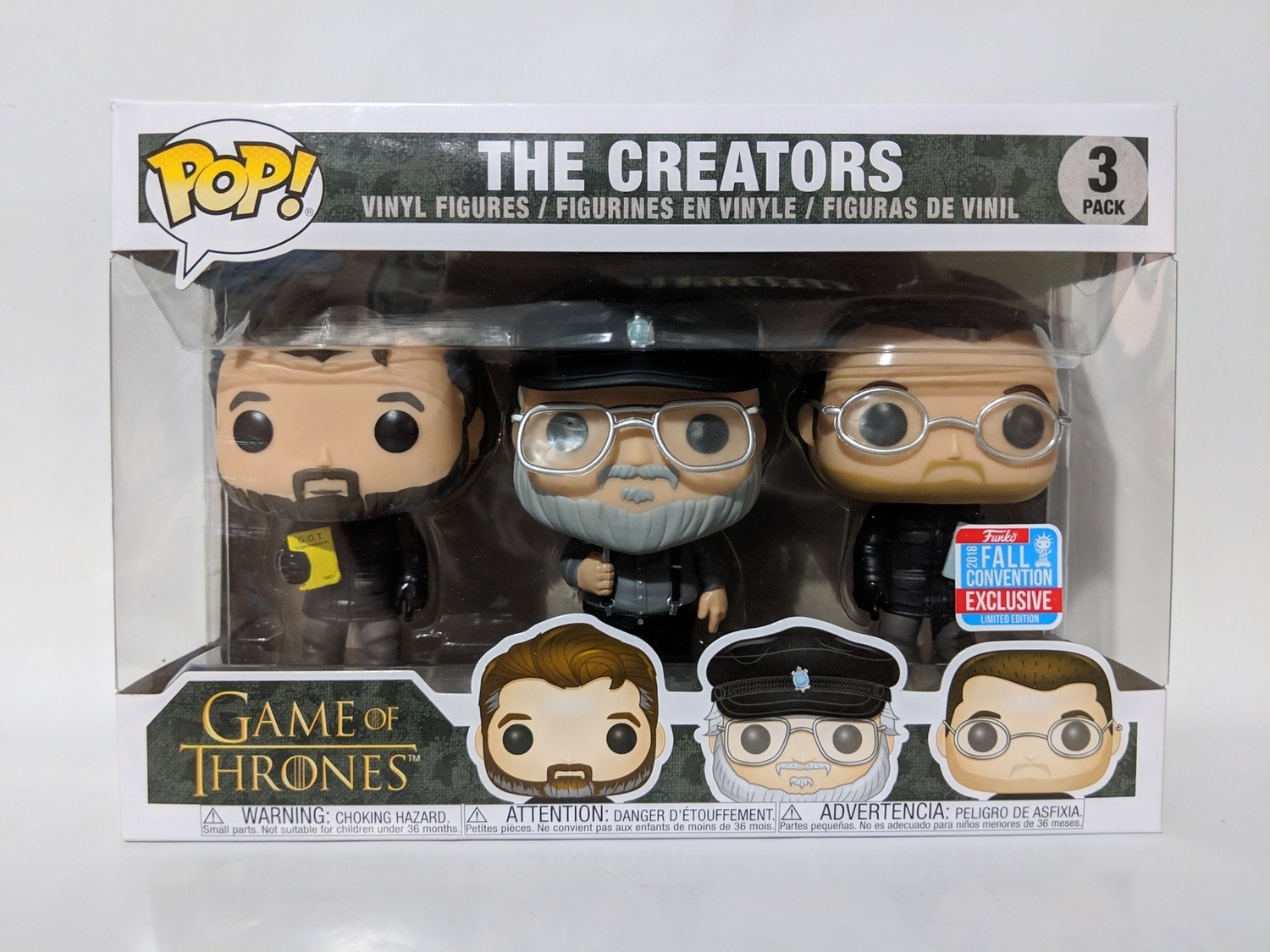 Pop Vinyl The Creators 3 pack Game of thrones
