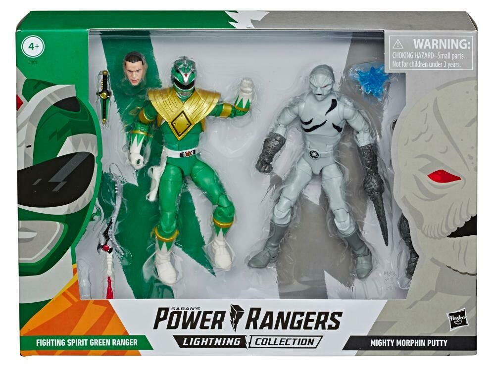 Hasbro Power Rangers Lightning Collection Fighting Spirit Green Ranger &amp; Mighty Morphin Putty Two-Pack (US Exclusive Only)
