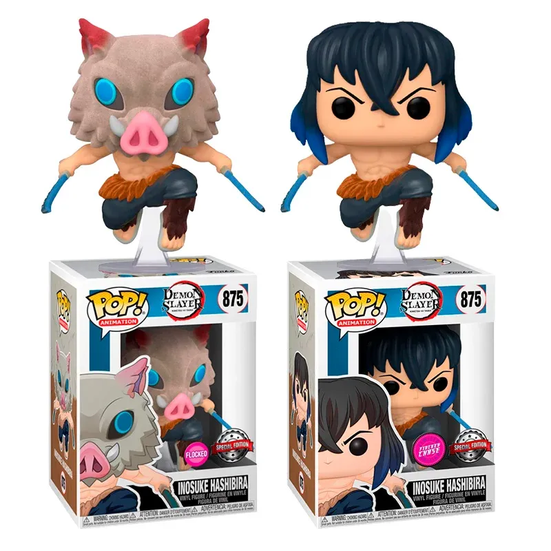 Demon Slayer - Inosuke Hashibira chase Flocked Pop! Vinyl Figure Bundle of 6 (set of 6 Pops)