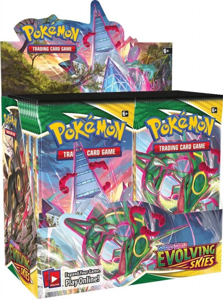 POKEMON TCG Sword and Shield - Evolving Skies Booster Box (Sealed Box of 36 packs)
