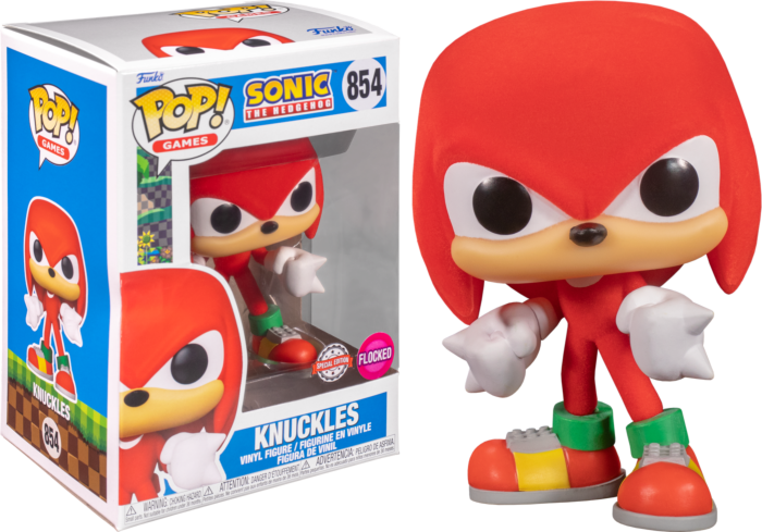 Sonic the Hedgehog - Knuckles Flocked Pop! Vinyl Figure (Box minor Damaged)