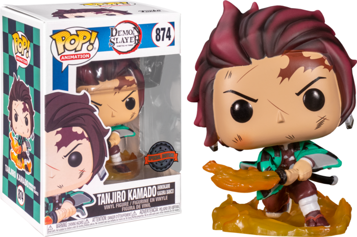 Demon Slayer - Tanjiro with Flaming Blade Pop! Vinyl Figure