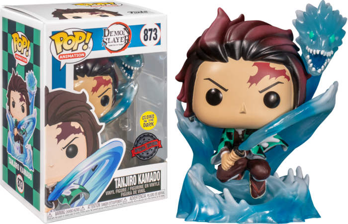 Demon Slayer - Tanjiro with Dragon Translucent Glow in the Dark Pop! Vinyl Figure