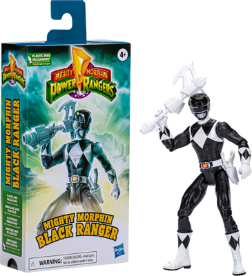 Mighty Morphin Power Rangers - Black Ranger Retro VHS 6” Scale Action Figure
