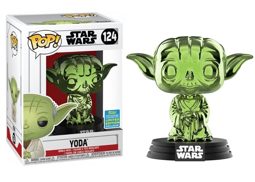 Star Wars: Yoda Green Chrome Pop! Vinyl Figure (SDCC 2019 Exclusive)