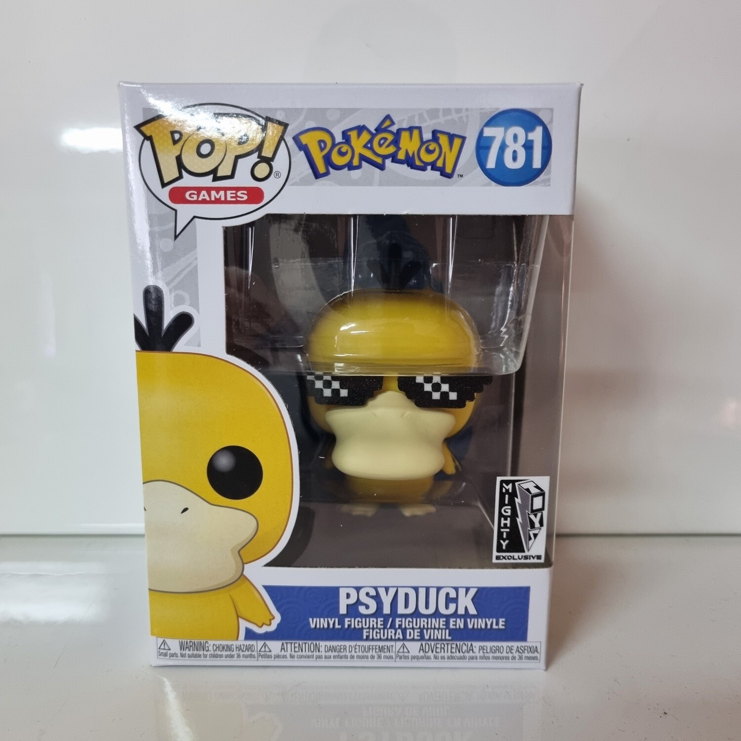 Pokemon- Psyduck with Thug Life Glasses Pop Vinyl Figure (Mighty Toys Custom Exclusive)