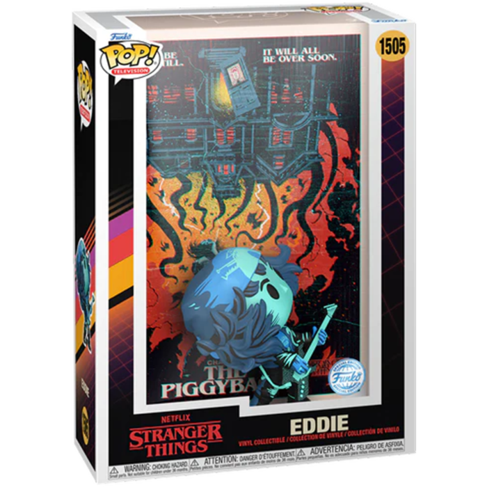 Stranger Things 4 - Chapter 9: Piggyback Eddie Pop! Comic Covers Vinyl Figure
