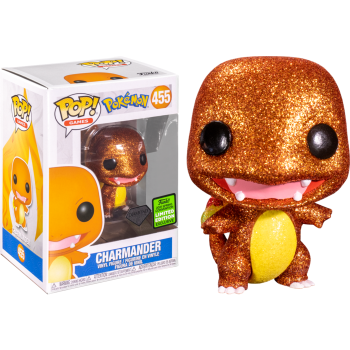 Pokemon - Charmander Diamond Glitter Pop! Vinyl Figure (2021 Convention Exclusive)