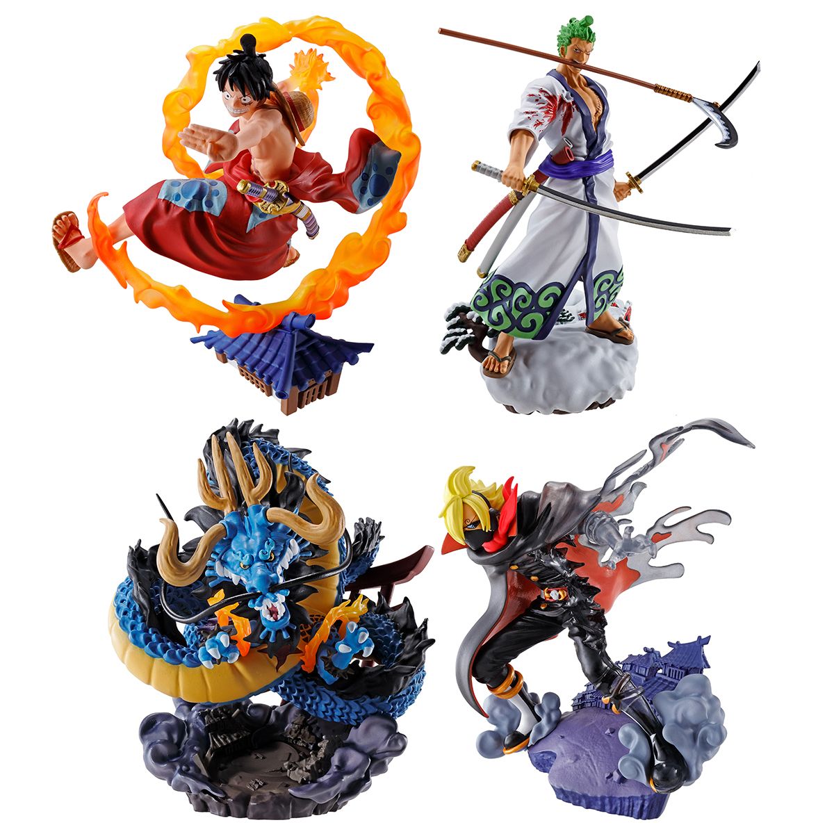 One Piece Logbox Re Birth Wano Country Ver. Vol. 1 (Set of 4 pieces) - Mighty Toys Australia