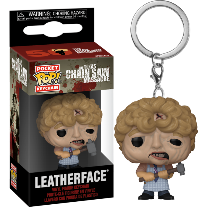 The Texas Chainsaw Massacre - Leatherface with Hammer 50th Anniversary Pocket Pop! Vinyl Keychain