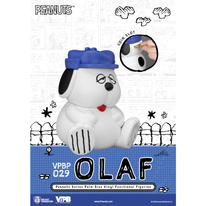 Beast Kingdom Piggy Bank Peanuts Series Palm Size Vinyl Functional Figurine Olaf