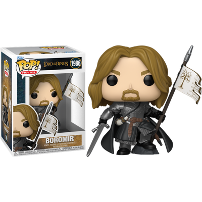 Pre-Order: The Lord of the Rings - Boromir with Gondor Flag Pop! Vinyl Figure
