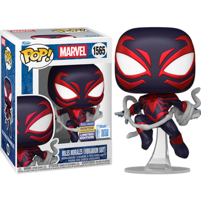 Spider-Man - Miles Morales (Vibranium Suit) Pop! Vinyl Figure (2025 Winter Convention Exclusive)
