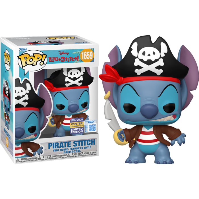 Lilo &amp; Stitch - Pirate Stitch Pop! Vinyl Figure (2025 Winter Convention Exclusive)