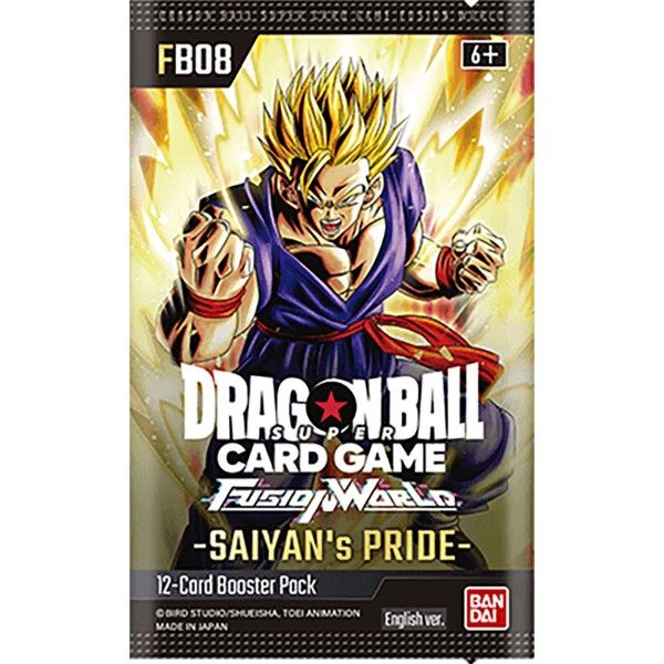 Dragon Ball Super Card Game: Fusion World - Saiyan's Pride – Booster Pack FB08 -Single pack
