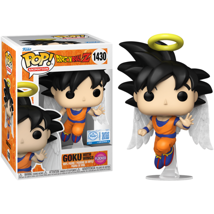 Pre-Order: Dragon Ball Z - Goku with Wings (Flocked) Pop! Vinyl Figure