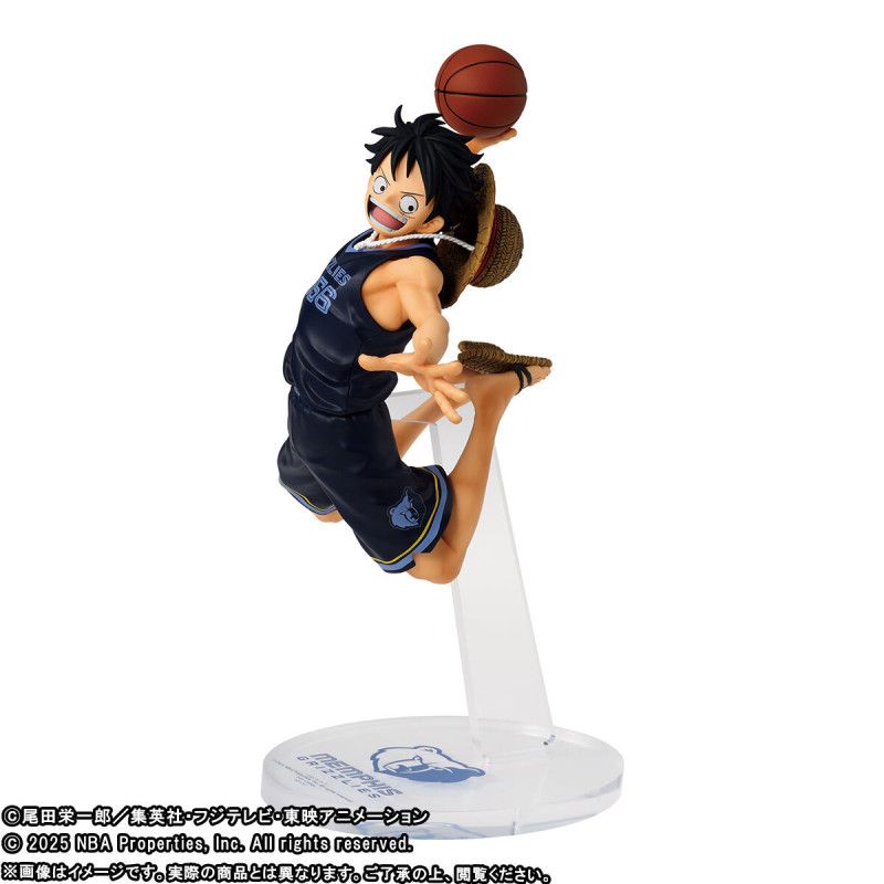 Figure Monkey D. Luffy Memphis Grizzlies One Piece x NBA Master Stars