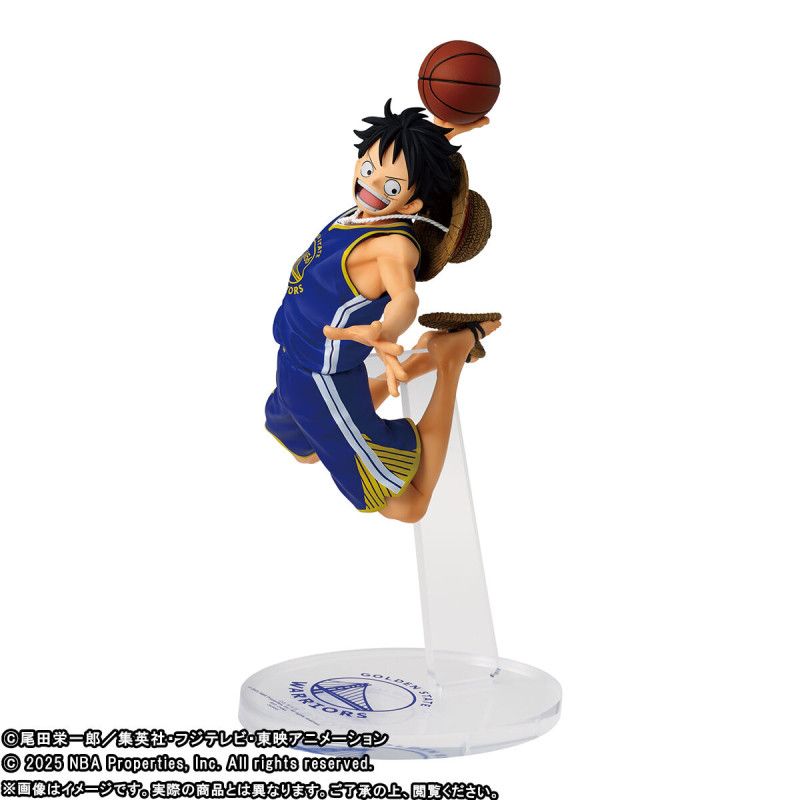 Figure Monkey D. Luffy Golden State Warriors One Piece x NBA Master Stars