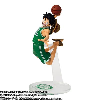 Pre-Order:Figure Monkey D. Luffy Boston Celtics One Piece x NBA Master Stars
