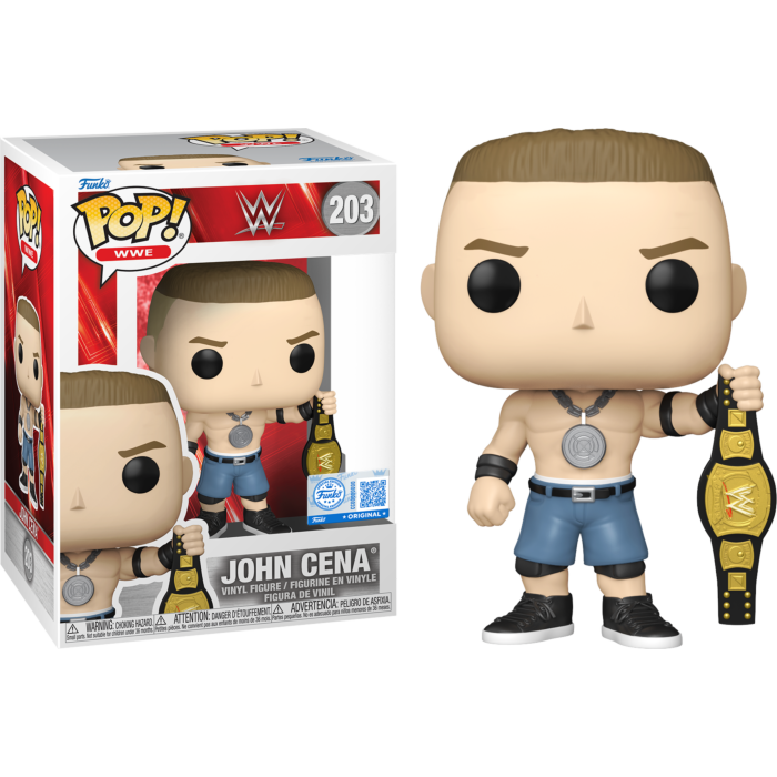 Pre-Order: WWE - John Cena with Spinner Championship Belt Pop! Vinyl Figure