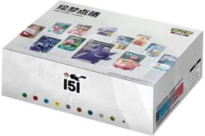 Pokemon TCG – Simplified Chinese Pokemon Dream Painting Collection 151 Figure Set Blind Box (1 Case of 12 Boxes) (100% Genuine)