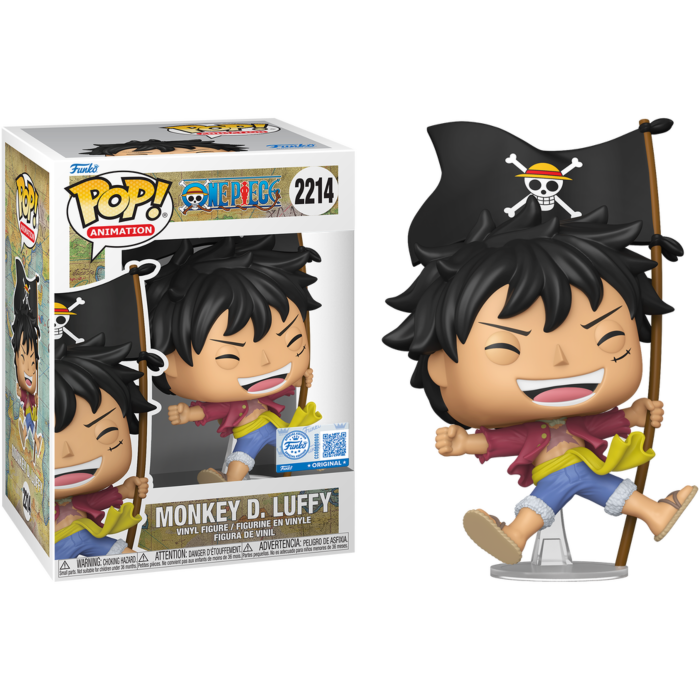 Pre-Order: One Piece - Monkey D. Luffy with Flag Pop! Vinyl Figure