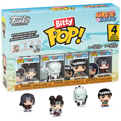 Naruto: Shippuden - Tenten, Madara, Might Guy &amp; Itachi Uchiha Bitty Pop! Vinyl Figure 4-Pack